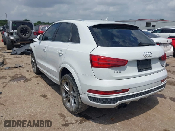 2016 Audi Q3 Prestige with VIN WA1GFCFS1GR024881, listed as a IAAI auction lot 42123876 with 107,742 mi miles and . Bid and sale history available at DreamBid. Image 3.