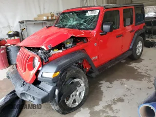 2018 Jeep Wrangler Unlimited Sport S с VIN 1C4HJXDG5JW285227, выставлен на аукционе Copart как лот 61264625 с пробегом 46 085 миль миль и Списание • Salvage title. История ставок и продаж доступна на DreamBid. Изображение 1.