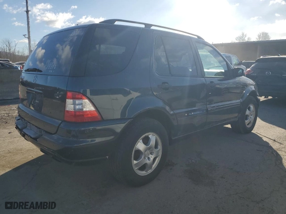2003 Mercedes-Benz M-Class 3.7L with VIN 4JGAB57EX3A407167, listed as a Copart auction lot 87400894 with 162,516 mi miles and Salvage Title. Bid and sale history available at carsss.com. Image 3.