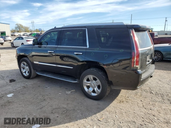 2018 Cadillac Escalade Luxury with VIN 1GYS3BKJXJR348574, listed as a Copart auction lot 81994574 with 143,867 mi miles and Salvage title. Bid and sale history available at DreamBid. Image 2.