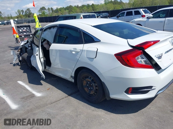 2020 Honda Civic LX with VIN 2HGFC2F61LH568767, listed as a IAAI auction lot 41909755 with 56,213 mi miles and . Bid and sale history available at DreamBid. Image 3.