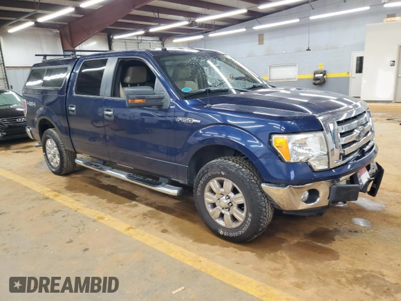2009 Ford F-150 XL with VIN 1FTPW14V09FB11277, listed as a Copart auction lot 59531415 with 186,572 mi miles and Salvage title. Bid and sale history available at DreamBid. Image 4.