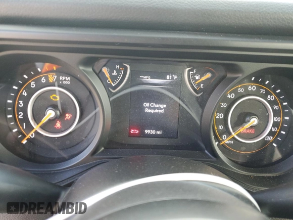 2024 Jeep Gladiator Sport z VIN 1C6HJTAG6RL102290, wystawiony jako Copart lot #81331014 z przebiegiem 9 930 mil mil oraz Szkoda całkowita • Salvage title. Historia ofert i sprzedaży dostępna na DreamBid. Obrazek 9.