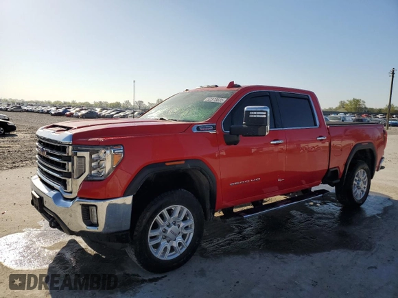 2022 GMC Sierra 3500HD SLT z VIN 1GT49UEYXNF215905, wystawiony jako Copart lot #52373835 z przebiegiem 36 787 mil mil oraz Szkody całkowita. Historia ofert i sprzedaży dostępna na DreamBid. Obrazek 1.