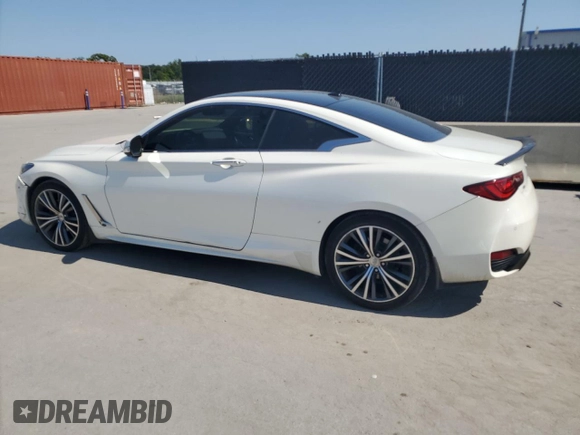 2021 Infiniti Q60 Luxe with VIN JN1EV7KLXMM470206, listed as a Copart auction lot 57438745 with 54,403 mi miles and Clean title. Bid and sale history available at DreamBid. Image 2.
