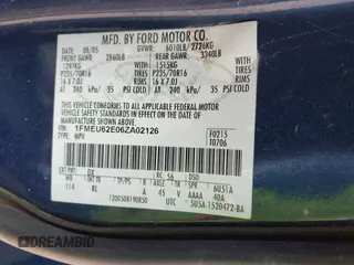 2006 Ford Explorer XLS z VIN 1FMEU62E06ZA02126, wystawiony jako IAAI lot #42419217 z przebiegiem 331 745 mil mil oraz . Historia ofert i sprzedaży dostępna na DreamBid. Obrazek 9.