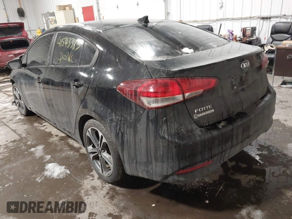 2018 Kia Forte LX with VIN 3KPFL4A74JE197378, listed as a IAAI auction lot 41543383 with 107,078 mi miles. Bid and sale history available at carsss.com. Image 3.
