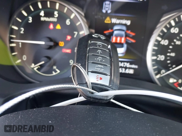 2023 Infiniti Q50 Luxe with VIN JN1EV7BPXPM511389, listed as a IAAI auction lot 41329603 with 28,476 mi miles and . Bid and sale history available at DreamBid. Image 10.