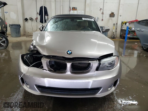 2013 BMW 1 Series 128i with VIN WBAUL7C51DVU09218, listed as a Copart auction lot 53357235 with 119,644 mi miles and Salvage Title. Bid and sale history available at carsss.com. Image 5.