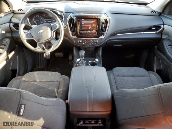 2021 Chevrolet Traverse LS with VIN 1GNEVFKW3MJ207176, listed as a Copart auction lot 82544224 with 55,290 mi miles and Salvage Title. Bid and sale history available at carsss.com. Image 8.