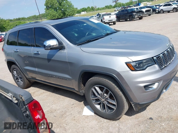 2018 Jeep Grand Cherokee Limited with VIN 1C4RJEBG6JC159472, listed as a IAAI auction lot 42378999 with 122,426 mi miles and . Bid and sale history available at DreamBid. Image 1.