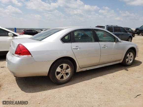 2014 Chevrolet Impala Limited LS with VIN 2G1WA5E31E1176101, listed as a Copart auction lot 62826574 with NaN miles and Salvage Title. Bid and sale history available at carsss.com. Image 3.