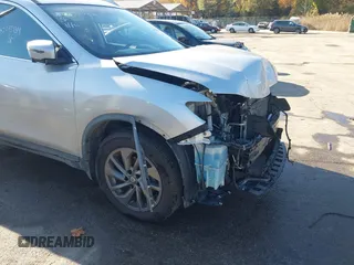 2016 Nissan Rogue SV with VIN KNMAT2MV6GP733975, listed as a IAAI auction lot 40775934 with 68,718 mi miles and . Bid and sale history available at DreamBid. Image 19.