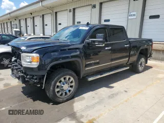 2015 GMC Sierra 2500HD Denali with VIN 1GT120E88FF573604, listed as a Copart auction lot 56677985 with 245,401 mi miles and Salvage title. Bid and sale history available at DreamBid. Image 1.