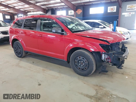 2017 Dodge Journey SE with VIN 3C4PDCAB3HT507672, listed as a Copart auction lot 52388255 with 175,384 mi miles and Salvage Title. Bid and sale history available at DreamBid. Image 4.