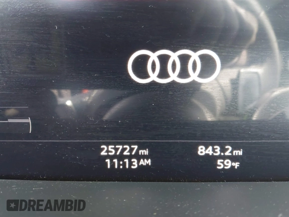 2022 Audi e-tron Premium with VIN WA1AAAGE6NB027461, listed as a IAAI auction lot 41830461 with 25,727 mi miles. Bid and sale history available at carsss.com. Image 16.