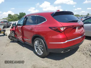2022 Acura MDX w/Advance Package with VIN 5J8YE1H89NL022350, listed as a Copart auction lot 63437354 with 22,895 mi miles and Salvage Title. Bid and sale history available at carsss.com. Image 2.