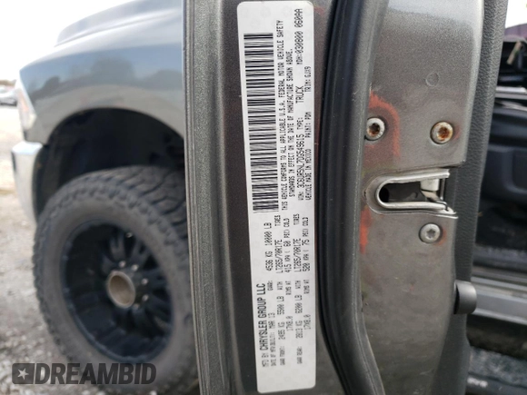 2013 Ram 2500 Laramie with VIN 3C6UR5NL7DG549615, listed as a Copart auction lot 78468794 with 252,794 mi miles and Salvage title. Bid and sale history available at DreamBid. Image 12.