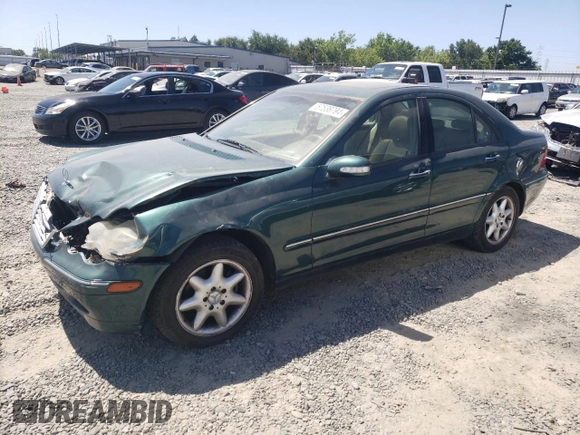 2001 Mercedes-Benz C 230/260/280/320 z VIN WDBRF61J21F089325, wystawiony jako Copart lot #57538794 z przebiegiem 88 695 mil mil oraz Czysty tytuł • Clean title. Historia ofert i sprzedaży dostępna na DreamBid. Obrazek 1.