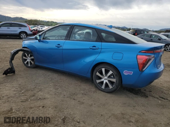 2019 Toyota Mirai with VIN JTDBVRBD0KA005923, listed as a Copart auction lot 50032775 with 60,729 mi miles and Salvage Title. Bid and sale history available at carsss.com. Image 2.