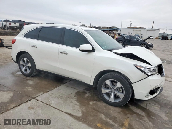 2014 Acura MDX with VIN 5FRYD3H20EB014356, listed as a Copart auction lot 45966615 with 74,769 mi miles and Salvage Title. Bid and sale history available at carsss.com. Image 4.