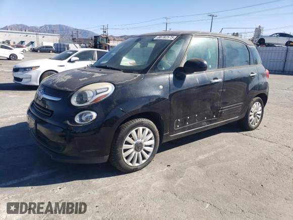 2014 FIAT 500L Easy with VIN ZFBCFABH4EZ020553, listed as a Copart auction lot 88782575 with 125,638 mi miles and Clean Title. Bid and sale history available at carsss.com. Image 1.