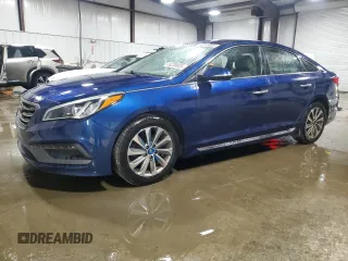 2015 Hyundai Sonata Sport with VIN 5NPE34AF3FH140837, listed as a Copart auction lot 56238805 with 83,546 mi miles and Salvage title. Bid and sale history available at DreamBid. Image 1.