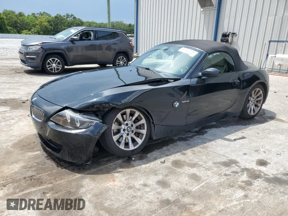 2008 BMW Z4 3.0si with VIN 4USBU53528LX85630, listed as a Copart auction lot 61742225 with 187,180 mi miles and Salvage title. Bid and sale history available at DreamBid. Image 1.