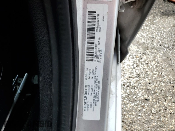 2011 Chrysler 200 Limited with VIN 1C3BC2FG9BN619335, listed as a Copart auction lot 54927005 with 161,749 mi miles and Salvage Title. Bid and sale history available at DreamBid. Image 12.