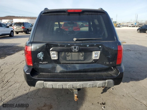 2004 Honda Pilot EX with VIN 2HKYF18594H610642, listed as a Copart auction lot 84663504 with 271,755 mi miles and Salvage Title. Bid and sale history available at carsss.com. Image 6.