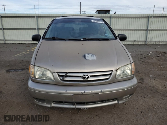 2002 Toyota Sienna LE with VIN 4T3ZF13C12U455861, listed as a Copart auction lot 80950914 with 250,830 mi miles and Salvage Title. Bid and sale history available at carsss.com. Image 5.