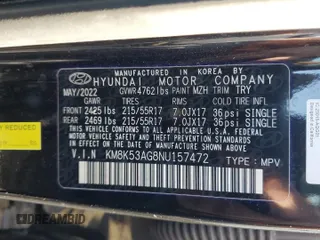 2022 Hyundai Kona Limited with VIN KM8K53AG8NU157472, listed as a Copart auction lot 62862115 with 28,741 mi miles and Clean title. Bid and sale history available at DreamBid. Image 12.