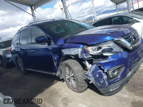 2020 Nissan Pathfinder S with VIN 5N1DR2AN0LC643623, listed as a IAAI auction lot 41798162 with 110,517 mi miles. Bid and sale history available at carsss.com. Image 13.