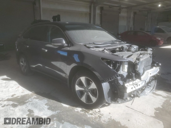 2016 Acura MDX with VIN 5FRYD4H27GB047346, listed as a Copart auction lot 88940245 with 90,593 mi miles and Salvage Title. Bid and sale history available at carsss.com. Image 4.