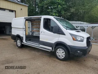 2024 Ford Transit Cargo with VIN 1FTBR1Y88RKA62925, listed as a Copart auction lot 59624425 with 15,657 mi miles and Salvage title. Bid and sale history available at DreamBid. Image 4.