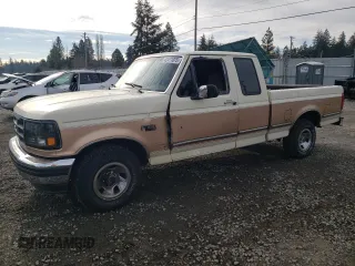 1995 Ford F-150 with VIN 1FTEX15H8SKB18147, listed as a Copart auction lot 42411075 with 64,473 mi miles and Clean Title. Bid and sale history available at carsss.com. Image 1.
