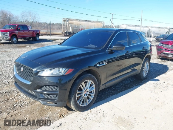 2019 Jaguar F-Pace 25t Prestige with VIN SADCK2GX1KA392946, listed as a IAAI auction lot 41133328 with 146,834 mi miles and . Bid and sale history available at DreamBid. Image 2.