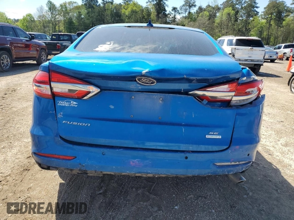 2020 Ford Fusion SE with VIN 3FA6P0HD7LR126380, listed as a Copart auction lot 50234215 with 70,438 mi miles and Salvage Title. Bid and sale history available at carsss.com. Image 6.
