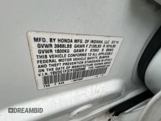 2015 Acura ILX z VIN 19VDE1F37FE000998, wystawiony jako Copart lot #56963095 z przebiegiem 140 074 mil mil oraz Tytuł czysty. Historia ofert i sprzedaży dostępna na DreamBid. Obrazek 10.