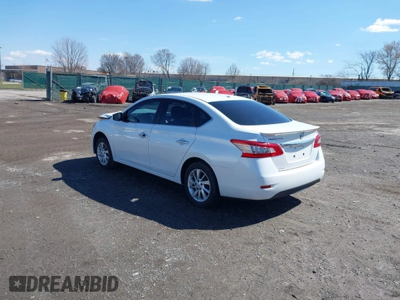 2015 Nissan Sentra SV with VIN 3N1AB7AP5FY350356, listed as a IAAI auction lot 41851745 with 136,182 mi miles and . Bid and sale history available at DreamBid. Image 3.