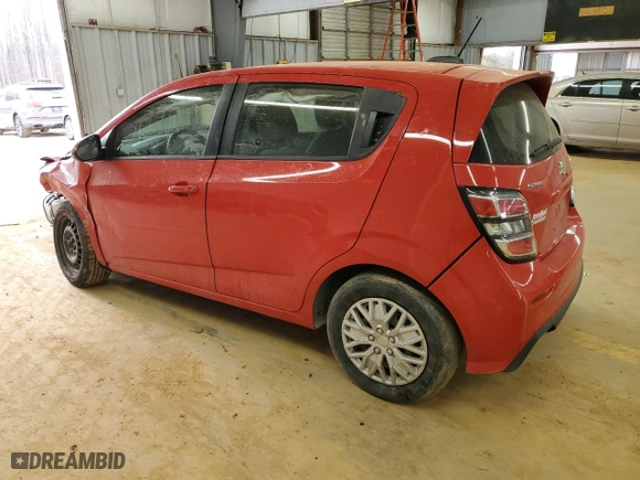 2020 Chevrolet Sonic LT with VIN 1G1JG6SB6L4123809, listed as a Copart auction lot 42010805 with 40,249 mi miles and Salvage Title. Bid and sale history available at carsss.com. Image 2.