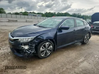 2016 Honda Civic EX-L with VIN 19XFC1F75GE018863, listed as a Copart auction lot 60630535 with 158,806 mi miles and Salvage title. Bid and sale history available at DreamBid. Image 1.