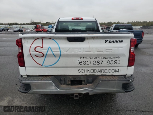 2020 Chevrolet Silverado 1500 Work Truck with VIN 3GCNWAEFXLG250174, listed as a Copart auction lot 44940685 with 107,631 mi miles and Salvage Title. Bid and sale history available at carsss.com. Image 6.