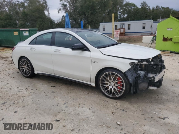 2018 Mercedes-Benz CLA with VIN WDDSJ5CB7JN618278, listed as a Copart auction lot 88866695 with 45,312 mi miles and Salvage Title. Bid and sale history available at carsss.com. Image 4.