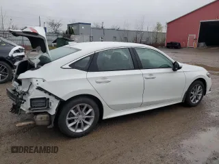 2024 Honda Civic Sedan EX with VIN 2HGFE2F36RH101899, listed as a Copart auction lot 81239964 with 25,341 mi miles and Salvage Title. Bid and sale history available at carsss.com. Image 3.