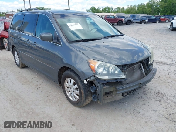 2008 Honda Odyssey EX-L with VIN 5FNRL38678B410526, listed as a IAAI auction lot 42206735 with 185,279 mi miles. Bid and sale history available at carsss.com. Image 1.