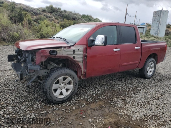2005 Nissan Titan LE z VIN 1N6AA07B85N556721, wystawiony jako Copart lot #56566275 z przebiegiem 161 847 mil mil oraz Szkoda całkowita • Salvage title. Historia ofert i sprzedaży dostępna na DreamBid. Obrazek 1.