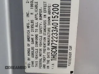 2003 Honda Accord LX z VIN 1HGCM72233A015200, wystawiony jako Copart lot #78218224 z przebiegiem 285 445 mil mil oraz Szkoda całkowita • Salvage title. Historia ofert i sprzedaży dostępna na DreamBid. Obrazek 12.