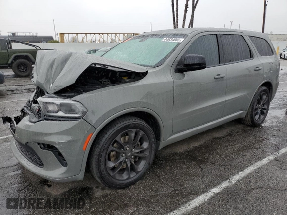 2021 Dodge Durango GT z VIN 1C4RDHDG4MC520126, wystawiony jako Copart lot #44934605 z przebiegiem 96 735 mil mil oraz Szkody całkowita. Historia ofert i sprzedaży dostępna na DreamBid. Obrazek 1.
