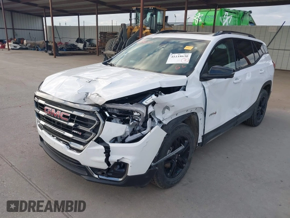 2022 GMC Terrain AT4 z VIN 3GKALYEV1NL296739, wystawiony jako IAAI lot #41118630 z przebiegiem 28 366 mil mil oraz . Historia ofert i sprzedaży dostępna na DreamBid. Obrazek 2.